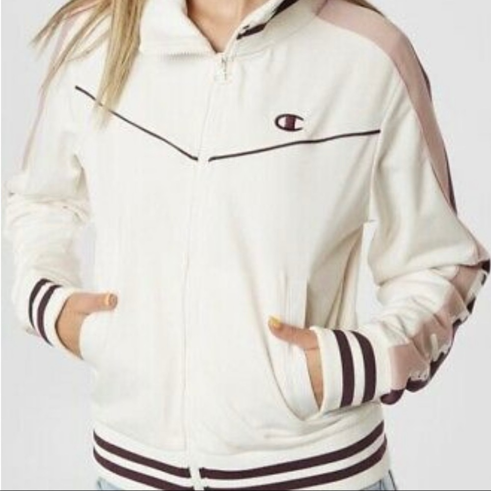 Brand New Women’s Champion Life Tricot Track Jacket White XL (read below)